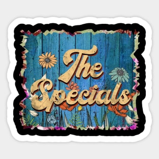 Vintage Specials Name Flowers Limited Edition Classic Styles Sticker